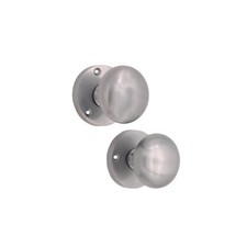 Victorian Mortice Solid Brass Door Knobs Internal Round Rose Door Handles Set