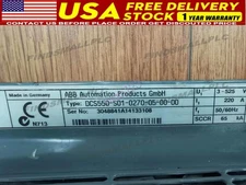 DCS550-S01-0270-05-00-00 DC Speed Drive DCS550-S01-0270-05-00-00 New DHL/FedEx