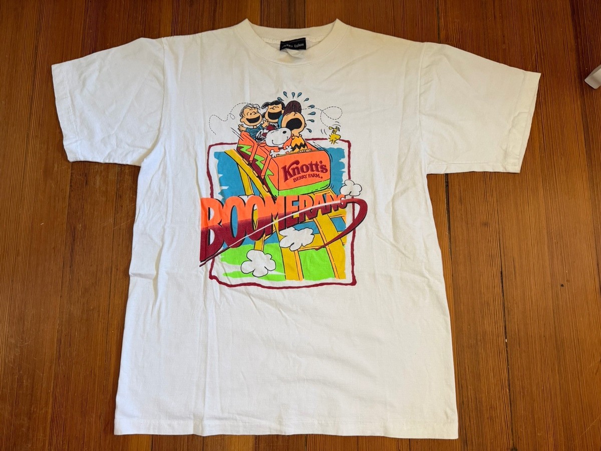 Vintage Knotts Berry Farm Peanuts Snoopy Ride Shirt Jerry Leigh 
