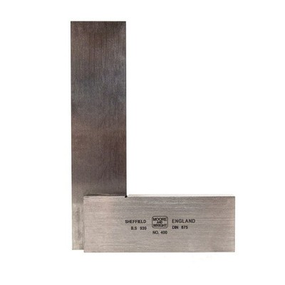 Moore and Wright 4004 100mm 4'' Engineers Square Precision Ground Steel Rule
