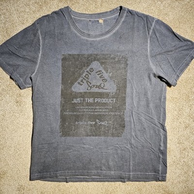 Vtg Y2k Triple Five Soul Just The Product Mens XL T-Shirt Faded Thrashed Grunge