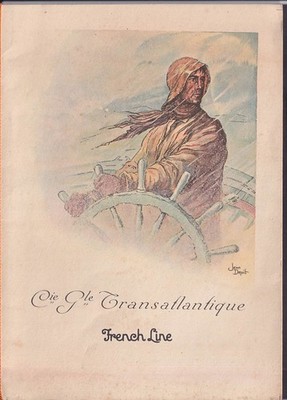 French Line S S Rochambeau Charity Fete Concert Program 10/29 1926