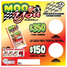 NEW pull tickets  MOO YOU - Seal Card Tabs
