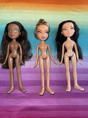 MGA Bratz Doll Lot----Yasmin, Jade & Sasha *Nighty Night*----No Clothes  (167)