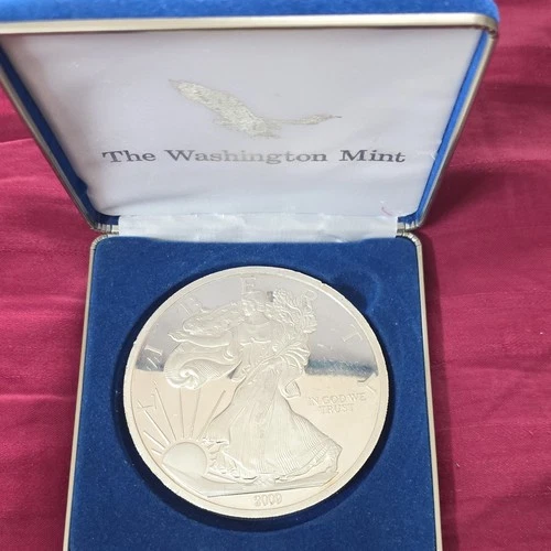 The Washington Mint Box, 1 LB .999 Silver Round 2009 American Eagle