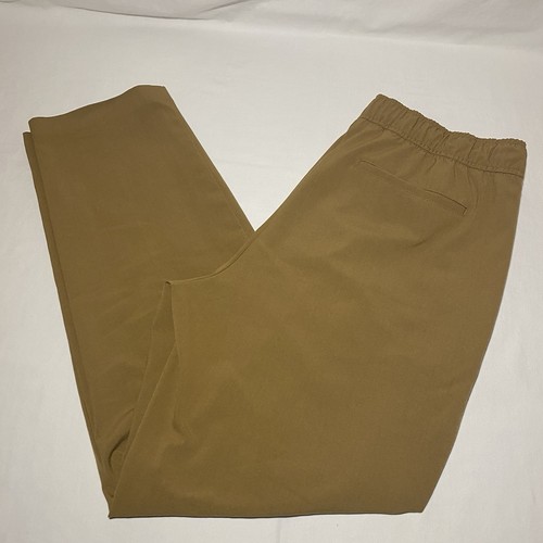 Old Navy Women’s High Rise Billie Pull On Casual Pants Size L Brown Used
