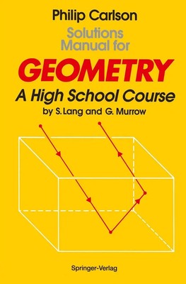 Philip Carlson | Solutions Manual for Geometry | Taschenbuch | Englisch (1994)