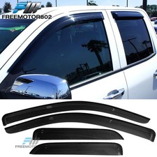 Fit 14-19 Chevy Silverado Gmc Sierra Extended Cab Window Visors Rain Guard 4pc
