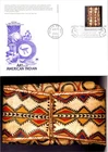 S08-0318, AMERICAN INDIAN ART, KUTENAI PARFLECHE, PCSPOSTAL CARD FDC