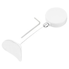 1.8ft Retractable Cable Security Lock with Arc Patch Wrench, White