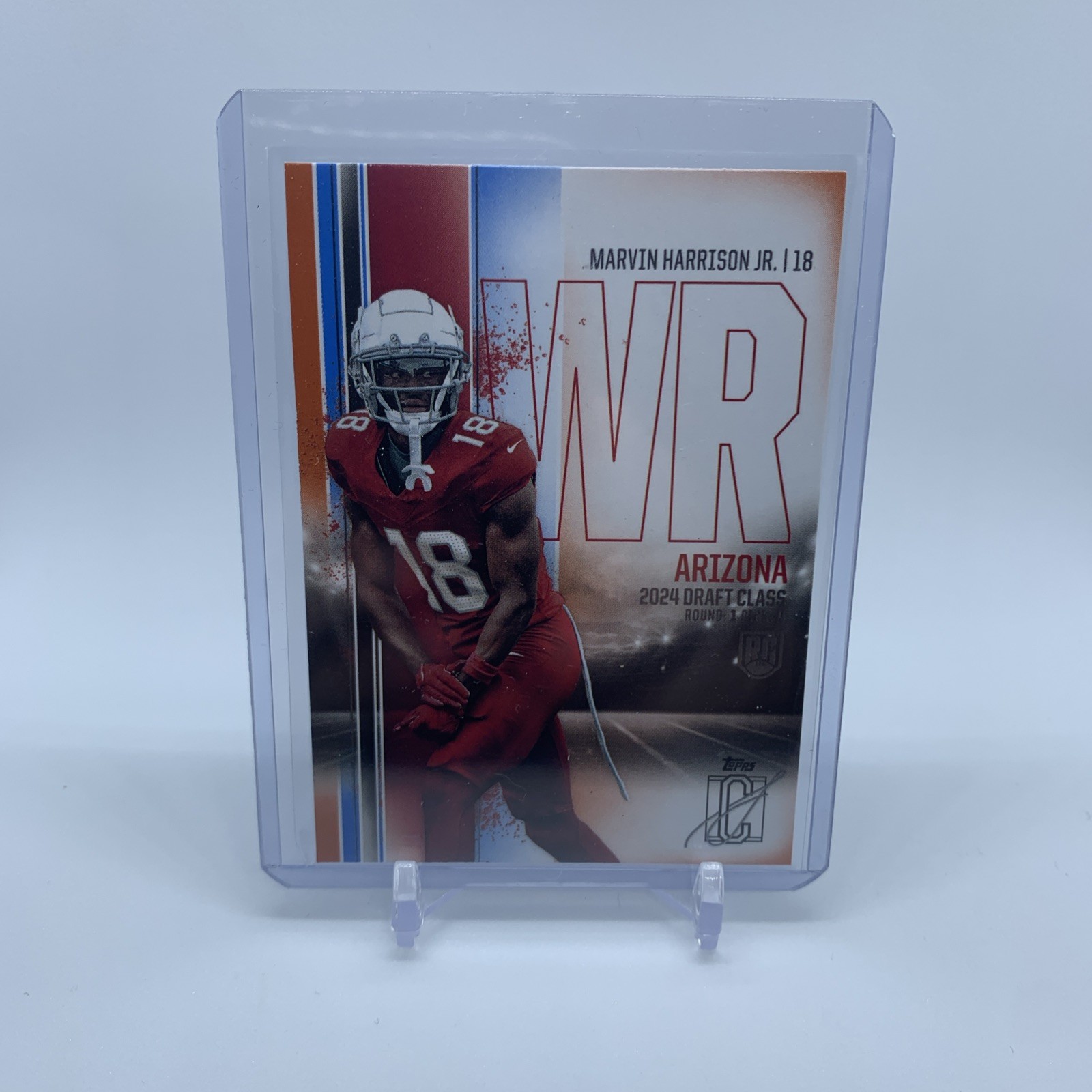 2024 Topps Signature Class - Marvin Harrison Jr. #61 Orange Blue Parallel (RC)