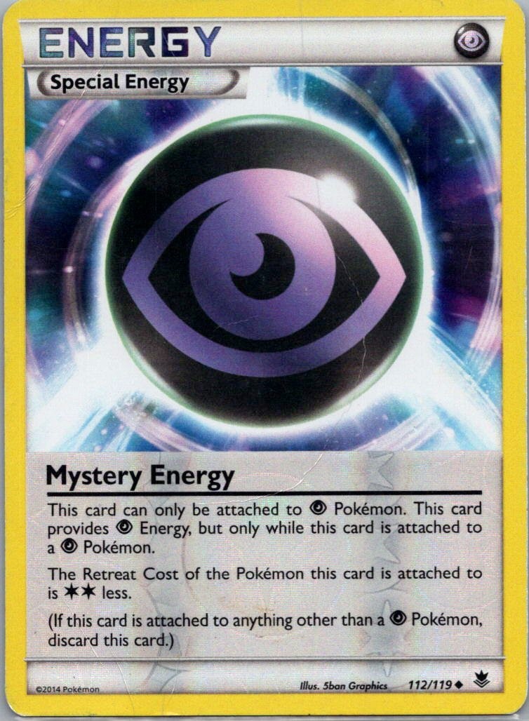 Pokemon TCG Mystery Energy 112/119 Phantom Forces Rev Holo D