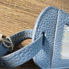 WALMART LOGO Boulevard Amelia Leather Luggage Tag Sky Blue, MPN ALTSKY — photo 7