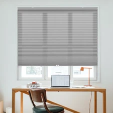 Cordless 1.5 Light Filtering Cellular Shade, 72 W x 60 H, Anchor Gray
