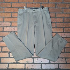 Brooks Brothers Men's Gray Flat Front Dress Slacks Trousers 32x32