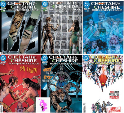 Cheetah and Cheshire Rob the Justice League FULL 6 PART SET - DC COMICS - 