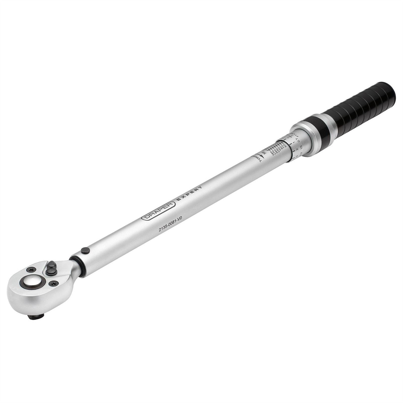 Draper Expert 17738 Ratchet Torque Wrench 1/2"" Drive 40-200Nm