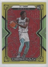 2021 Panini Obsidian Electric Etch Red Yellow & Green Flood 74/99 JT Thor 12av