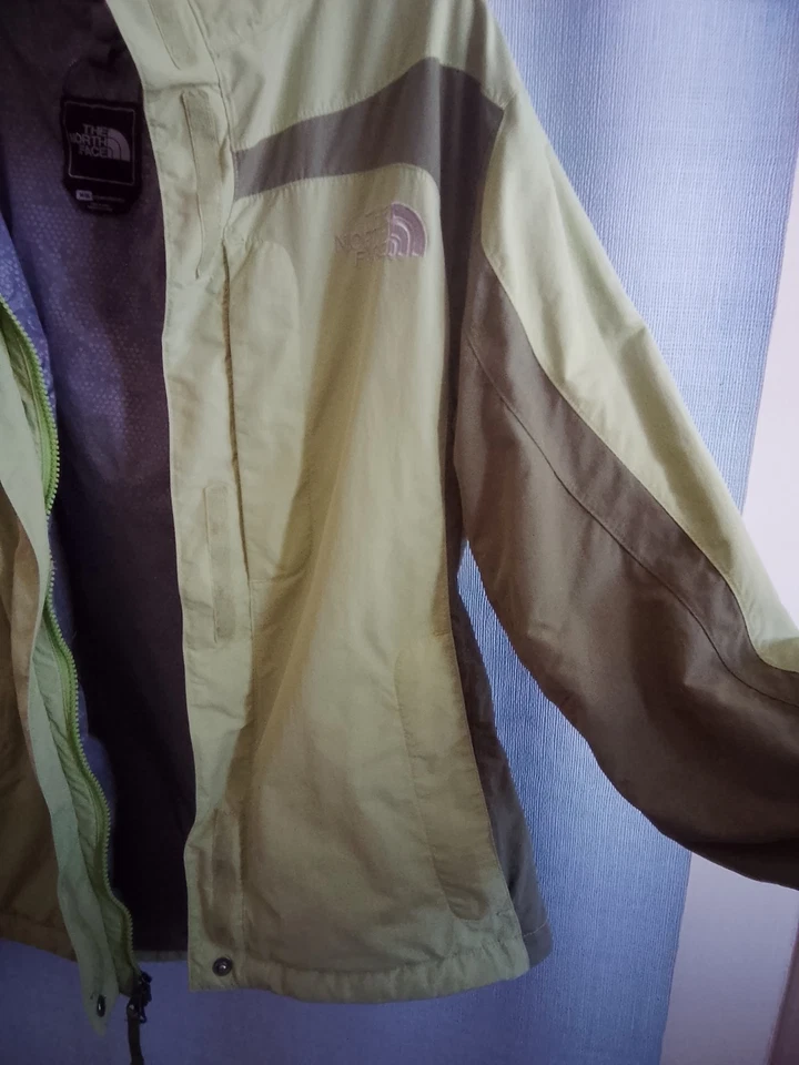 The North Face HyVent 2 in 1 Winter Jacket Ski Coat Womens Size M Green Gray - Image 3 of 4