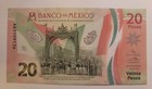 20 Peso Mexican Bill 2021 Mexico Billete #AQ3109136 Uncirculated 