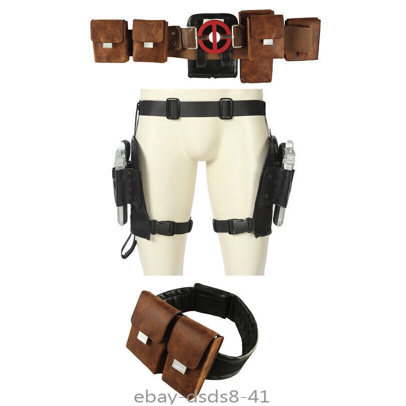 Deadpool Cosplay Gloves Battle Belt Holsters Costume Accessory Halloween Props image 2