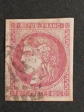 timbre France classique 1870 Ceres Bordeaux yt 49 oblitéré TB