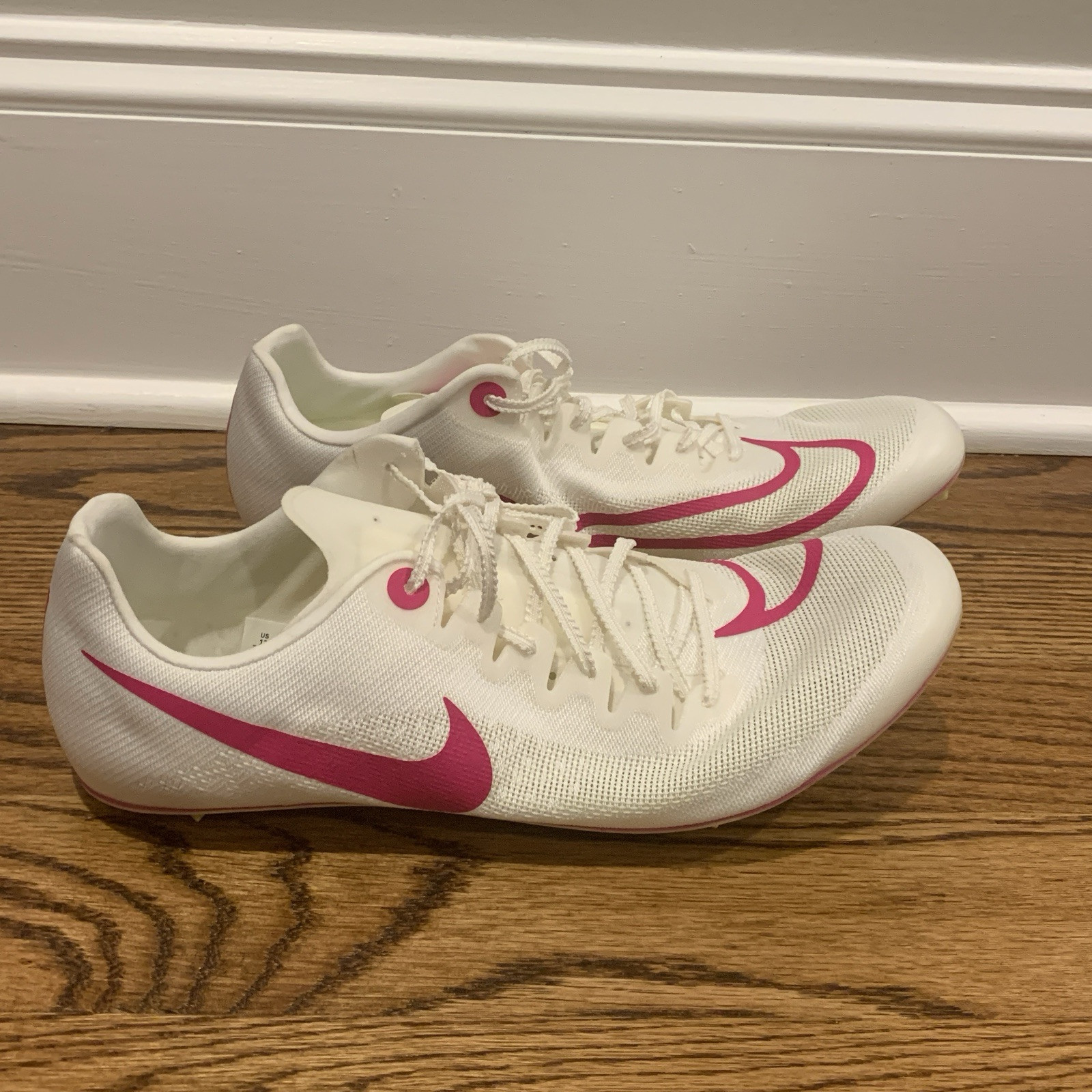 Nike Men\'s Ja Fly 4 Track and Field Sprinting Spikes Sz 12 White/Pink DR2741-100 Nike Ja Fly 4 Track Sprint Spikes Sail Fierce | Mercari main image 4