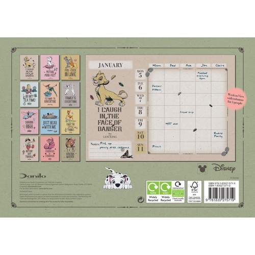 2026 Disney Classics A4 Family Organiser Calendar – Official Product - Picture 5 of 7
