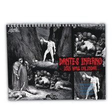 Dante's Inferno 2026 Wall Calendar, Goth Grunge Dark Occult Satanic Horror