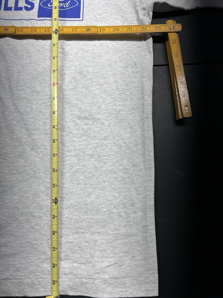 Vintage Fruit of the Loom Mills Ford Graphic Gray Men's XL Short Sleeve ...