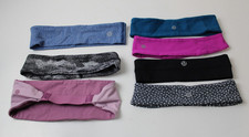Lot of 7 Lululemon Headbands Multicolor Stretch running yoga E4 