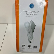 AT T Trimline TR1909 Corded Telephone w/ Caller ID/Call Waiting 13 Number Memory