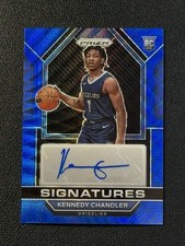2022-23 Panini Prizm Kennedy Chandler Rookie Signatures Blue Wave Auto RC