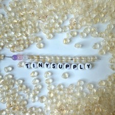 6MM Clear Colored Glass Heart Beads E01-H