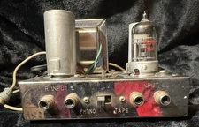 Vintage Calrad phono preamp 60's Silver/metal