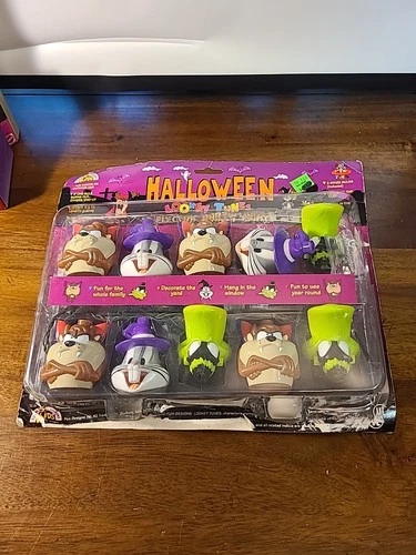 VTG Halloween Looney Tunes Party Lights Bugs Bunny Taz 90s Open Box