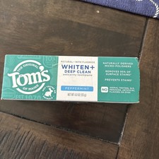 Tom s Maine peppermint toothpaste - 4.0oz Free Shipping