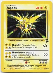 Zapdos 20/130 Base Set 2 Holo Rare