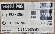 Wilo P 65/125r PN 10 1150897 / 9710 340mm 3~4...