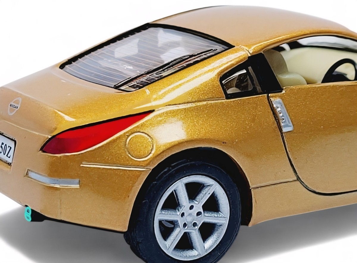 The Fairlady Shogun Gold NISSAN 350z Right Wheel RW 1/43