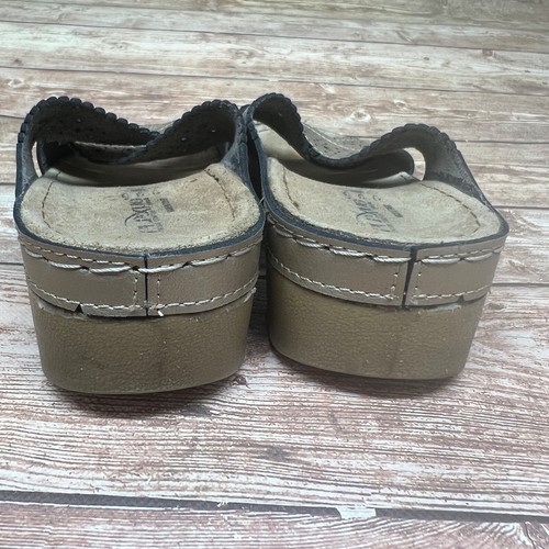 Flexus Spring Step Size 36 5.5-6 Sandals Slides Leather Italian Comfort Anatomic - Picture 6 of 12