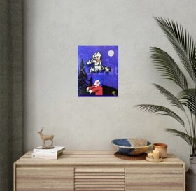 Ghosts &lsquo;n Goblins pixel 8bit Game Art 8x10 Nintendo NES Artwork retro gameroom