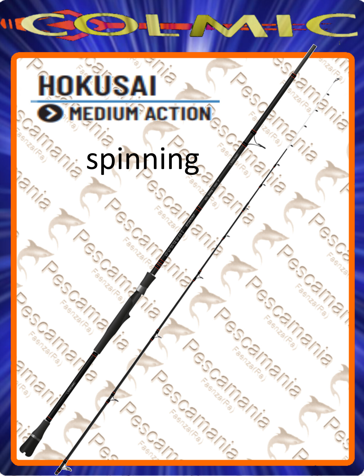 Canna colmic HOKUSAI SPINNING BARCA FT 9' gr 200 Cabura ed Egi