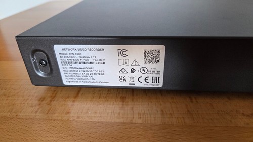 WISENET XRN-820S 8CH 32MP H.265 PoE+ NVR IP Security Recorder - gebraucht - ohne HDD - Bild 5 von 9