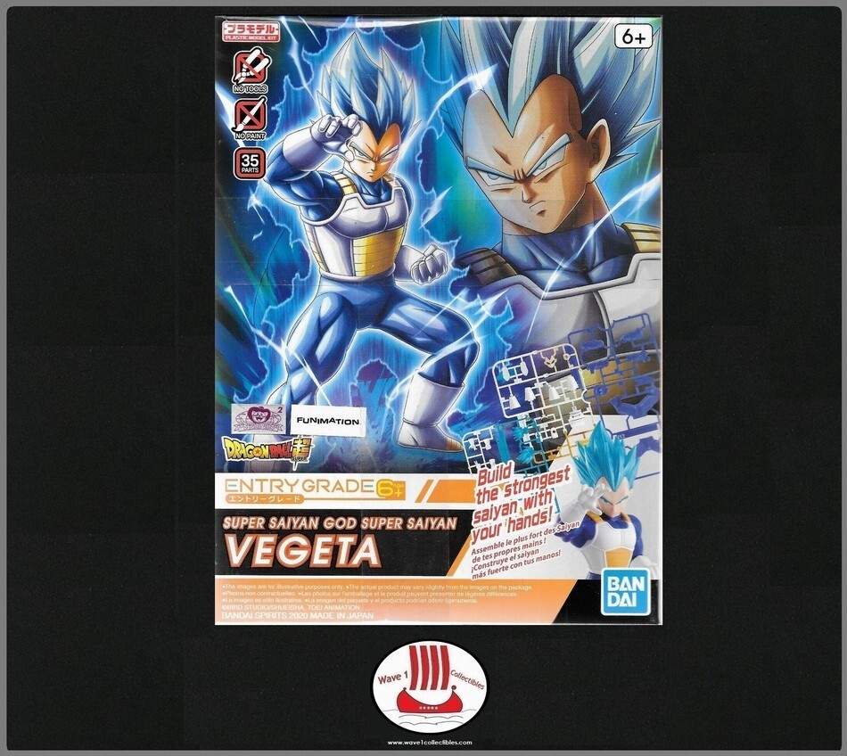 Dragon Ball Z Super Saiyan God Vegeta Bandai Entry Grade Model