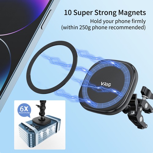 VRIG Magnetic Base Phone Holder Mount 1/4 Threaded Hole for Magsafe iPhone 14 13 - 第 5/10 張圖片