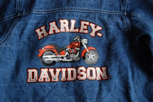 jaqueta jeans harley davidson