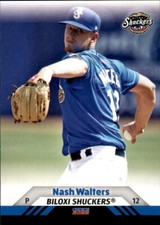 2022 Biloxi Shuckers Choice #25 Nash Walters Lindale Texas TX - NM Baseball Card