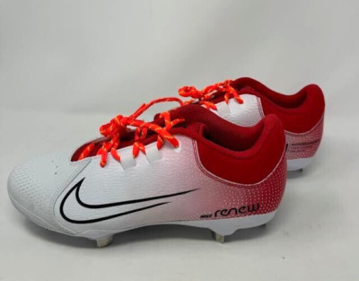 NIKE ' HYPERDIAMOND 4 PRO ' WOMENS SOFTBALL CLEATS ' SIZE 9.5 ' UNIVERSITY RED