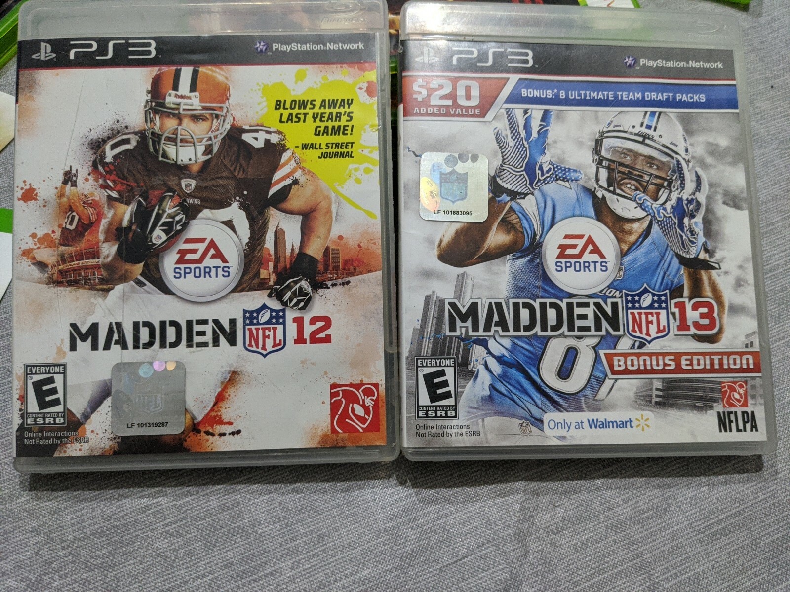 Madden NFL 12,13 Sony PlayStation 3 PS3 Football Games eBay
